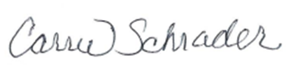 Carrie's Signature